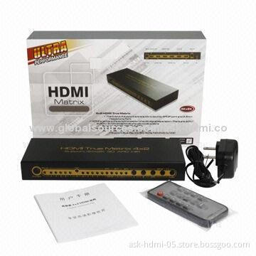 4 x 2 HDMI Matrix Routing Switcher with HDMI 1.4A, Audio EDID Setting